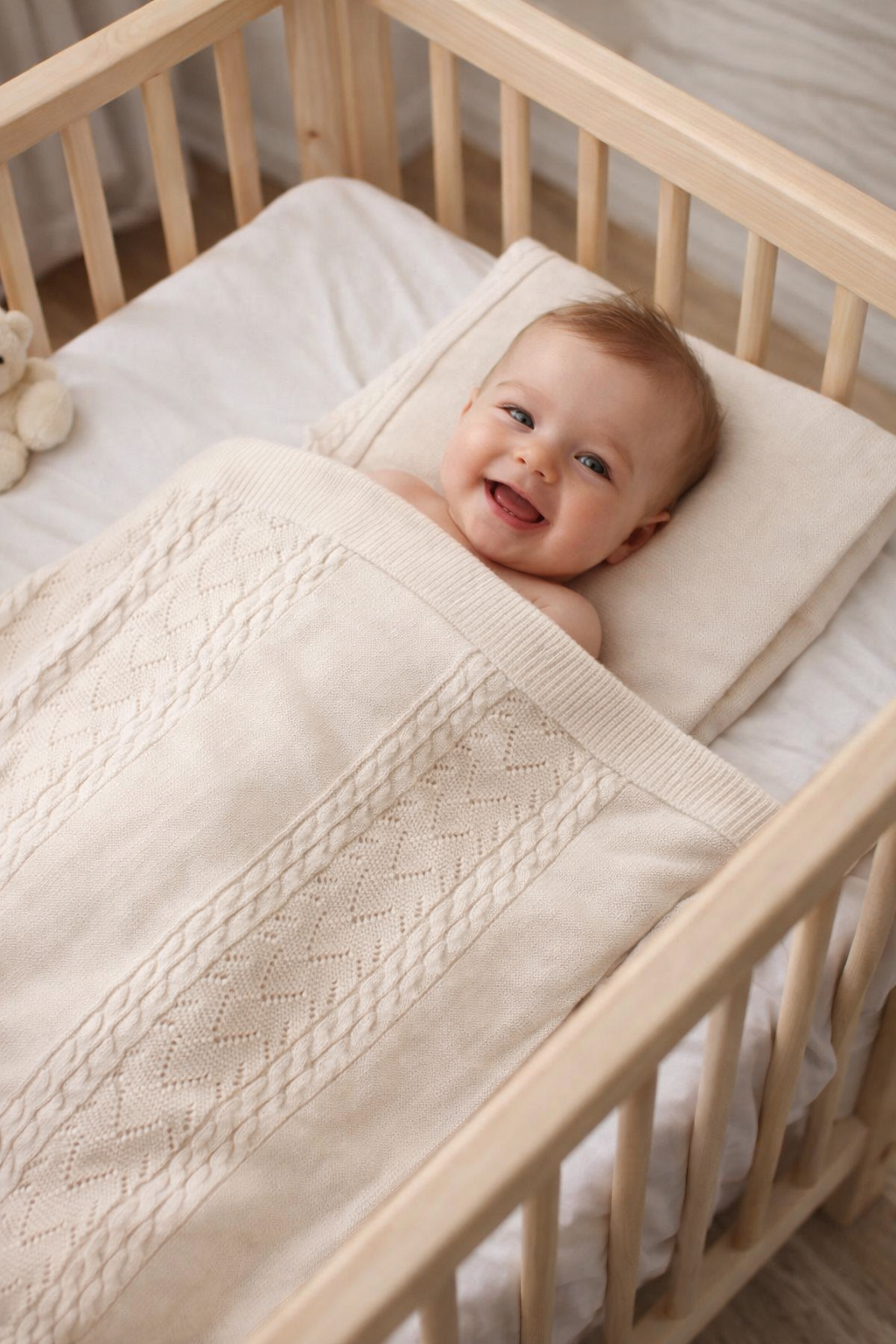 AÇIK SÜTLÜ KAHVE TRİKO BEBE BATTANİYE
