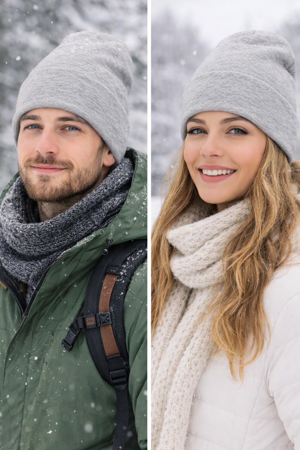 UZUN GRİ-MELANJ BERE