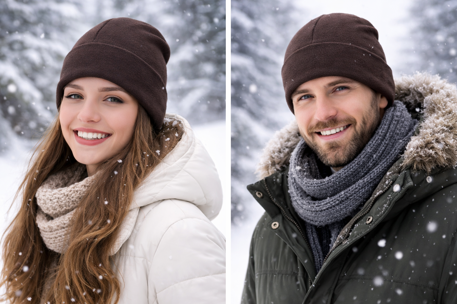 UZUN KAHVERENGİ BERE